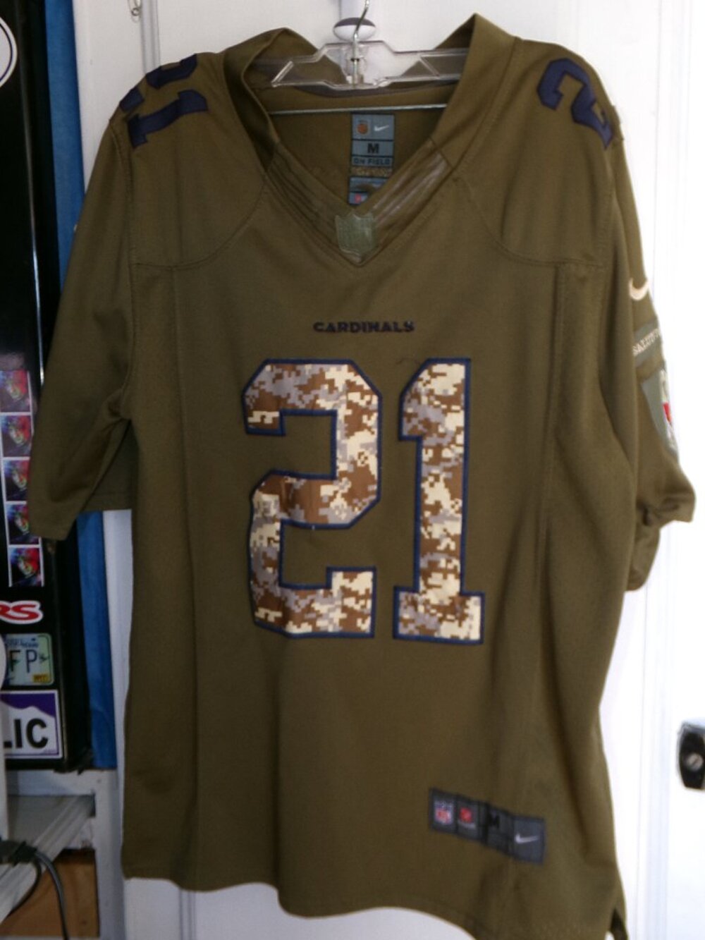 NFL Arizona Cardinals Peterson Salute to Service Jersey Sz M